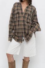 Load image into Gallery viewer, Vintage x Made in India x MUSKOKA LAKES Green Plaid Cotton Flannel (XS-L)
