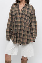 Load image into Gallery viewer, Vintage x Made in India x MUSKOKA LAKES Green Plaid Cotton Flannel (XS-L)