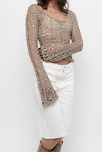 Load image into Gallery viewer, Vintage x PARASUCO Taupe Crochet Longsleeve (S, M)