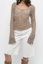 Load image into Gallery viewer, Vintage x PARASUCO Taupe Crochet Longsleeve (S, M)