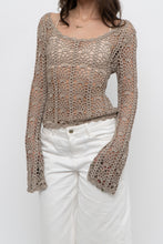 Load image into Gallery viewer, Vintage x PARASUCO Taupe Crochet Longsleeve (S, M)