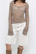 Load image into Gallery viewer, Vintage x PARASUCO Taupe Crochet Longsleeve (S, M)