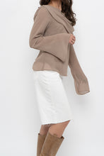 Load image into Gallery viewer, Vintage x Made in Canada x FRANK LYMAN Dark Beige Off-Shoulder Blouse (XS-M)