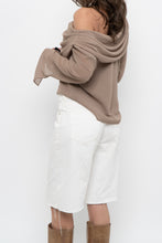Load image into Gallery viewer, Vintage x Made in Canada x FRANK LYMAN Dark Beige Off-Shoulder Blouse (XS-M)