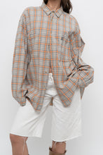 Load image into Gallery viewer, Vintage x BIG STAR Orange, Grey Plaid Cotton Buttonup (S-XL)