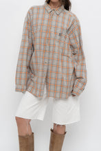 Load image into Gallery viewer, Vintage x BIG STAR Orange, Grey Plaid Cotton Buttonup (S-XL)