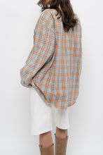 Load image into Gallery viewer, Vintage x BIG STAR Orange, Grey Plaid Cotton Buttonup (S-XL)