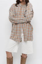 Load image into Gallery viewer, Vintage x BIG STAR Orange, Grey Plaid Cotton Buttonup (S-XL)