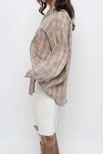 Load image into Gallery viewer, Vintage x BIG STAR Orange, Grey Plaid Cotton Buttonup (S-XL)