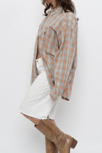Load image into Gallery viewer, Vintage x BIG STAR Orange, Grey Plaid Cotton Buttonup (S-XL)