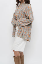 Load image into Gallery viewer, Vintage x BIG STAR Orange, Grey Plaid Cotton Buttonup (S-XL)
