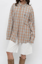 Load image into Gallery viewer, Vintage x BIG STAR Orange, Grey Plaid Cotton Buttonup (S-XL)