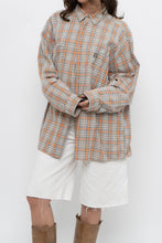 Load image into Gallery viewer, Vintage x BIG STAR Orange, Grey Plaid Cotton Buttonup (S-XL)