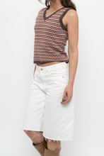 Load image into Gallery viewer, Vintage x Made in Hong Kong x Patterned Wool-blend Knit Vest (XS)