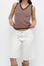 Load image into Gallery viewer, Vintage x Made in Hong Kong x Patterned Wool-blend Knit Vest (XS)