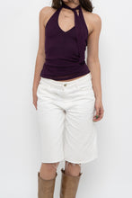 Load image into Gallery viewer, Vintage x Made in USA x Deep Purple Halter (S, M)