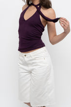 Load image into Gallery viewer, Vintage x Made in USA x Deep Purple Halter (S, M)