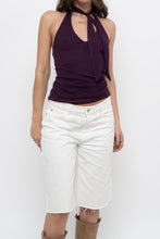 Load image into Gallery viewer, Vintage x Made in USA x Deep Purple Halter (S, M)