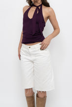 Load image into Gallery viewer, Vintage x Made in USA x Deep Purple Halter (S, M)