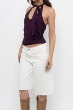 Load image into Gallery viewer, Vintage x Made in USA x Deep Purple Halter (S, M)