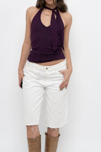Load image into Gallery viewer, Vintage x Made in USA x Deep Purple Halter (S, M)