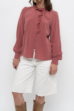 Load image into Gallery viewer, SEZANE x Pink Silk Buttonup (XS)