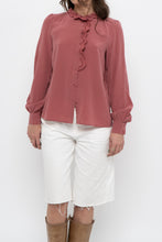 Load image into Gallery viewer, SEZANE x Pink Silk Buttonup (XS)
