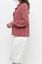 Load image into Gallery viewer, SEZANE x Pink Silk Buttonup (XS)