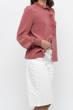 Load image into Gallery viewer, SEZANE x Pink Silk Buttonup (XS)