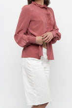 Load image into Gallery viewer, SEZANE x Pink Silk Buttonup (XS)