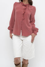 Load image into Gallery viewer, SEZANE x Pink Silk Buttonup (XS)