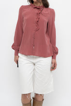 Load image into Gallery viewer, SEZANE x Pink Silk Buttonup (XS)
