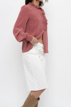 Load image into Gallery viewer, SEZANE x Pink Silk Buttonup (XS)