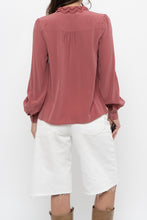 Load image into Gallery viewer, SEZANE x Pink Silk Buttonup (XS)