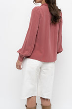 Load image into Gallery viewer, SEZANE x Pink Silk Buttonup (XS)