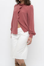 Load image into Gallery viewer, SEZANE x Pink Silk Buttonup (XS)