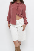 Load image into Gallery viewer, SEZANE x Pink Silk Buttonup (XS)