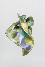 Load image into Gallery viewer, Vintage x Green Floral Silk Scarf