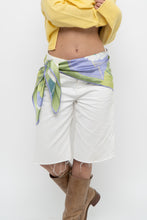 Load image into Gallery viewer, Vintage x Green Floral Silk Scarf