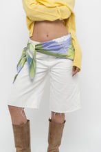 Load image into Gallery viewer, Vintage x Green Floral Silk Scarf