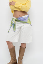 Load image into Gallery viewer, Vintage x Green Floral Silk Scarf