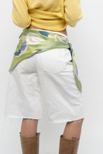 Load image into Gallery viewer, Vintage x Green Floral Silk Scarf