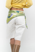 Load image into Gallery viewer, Vintage x Green Floral Silk Scarf