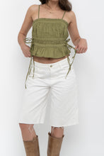 Load image into Gallery viewer, FREE PEOPLE x Chartreuse Cotton Crop (XS)
