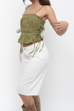 Load image into Gallery viewer, FREE PEOPLE x Chartreuse Cotton Crop (XS)