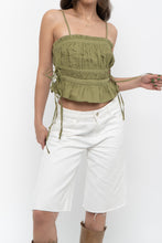 Load image into Gallery viewer, FREE PEOPLE x Chartreuse Cotton Crop (XS)