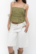 Load image into Gallery viewer, FREE PEOPLE x Chartreuse Cotton Crop (XS)