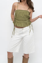 Load image into Gallery viewer, FREE PEOPLE x Chartreuse Cotton Crop (XS)