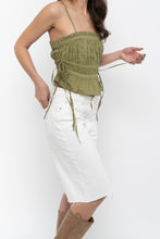 Load image into Gallery viewer, FREE PEOPLE x Chartreuse Cotton Crop (XS)