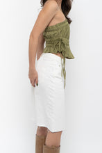 Load image into Gallery viewer, FREE PEOPLE x Chartreuse Cotton Crop (XS)